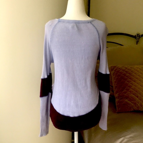 Free People Waffle Henley - Picture 5 of 6